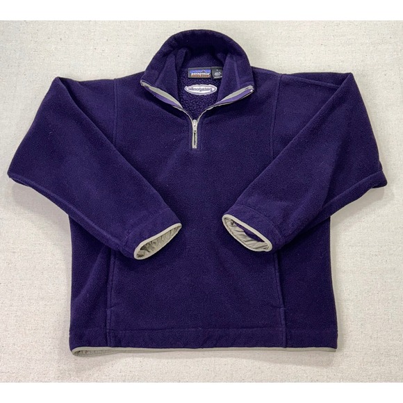 Patagonia Sweaters - VINTAGE Patagonia Synchilla Heavy Fleece 1/4 Zip Pullover Purple USA